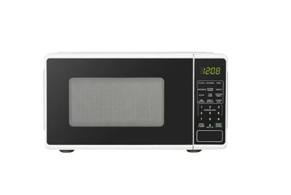 Mainstays MSF0W100072352 700W Compact Countertop Microwave Oven- White -HOT SALE