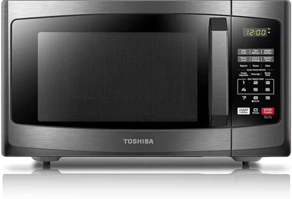 Toshiba Microwave Oven 0.9 Cu. ft. 900W Stainless Steel – Black