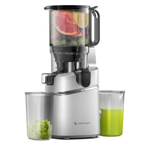 Juicer Machines, AMZCHEF 5.3-Inch Self-Feeding Masticating