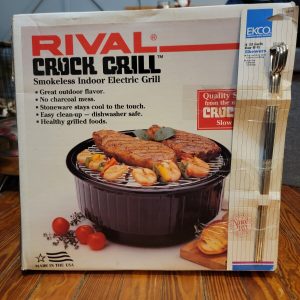 Rival Crock Grill Smokeless Indoor Electric Grill Model 5750 NOS