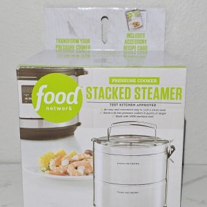 Food Network Pressure Cooker Stacked Steamer Stainless Steel NEW FAST SHIPPING