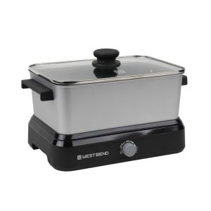 West Bend 5 Quart Versatility Cooker Slow Cooker Griddle Portable with Lid