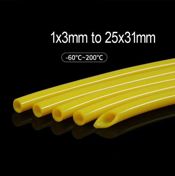 Yellow Silicone Tube 1/2/3/4/5/6/7/8/9/10/12/14/15/16/18/24/25mm Water Air Pipe