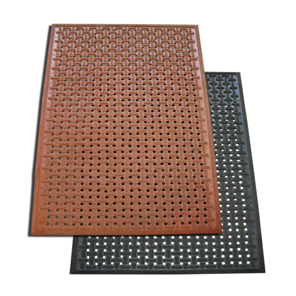 Rubber-Cal “Kitchen Mat” Anti-Slip Grease-Proof Chef Mats – 3/8 in x 3 ft x 5 ft