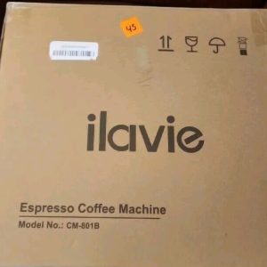 Ilavie CM-801B Silver Corded Electric Automatic Espresso Coffee Machine