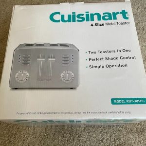 New Cuisinart 4-Slice Custom Select Bread/Bagel Toaster (Stainless Steel) Metal