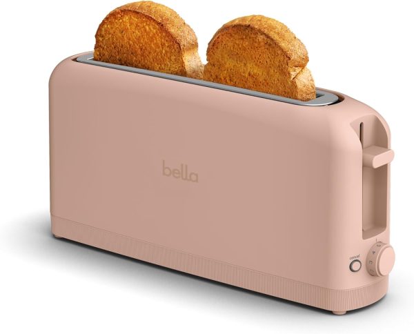 Bella 2 Slice Slim Toaster, Fits-Anywhere™ Kitchenware, 6 Setting Shade Control