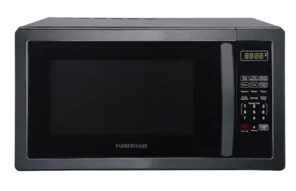 Farberware FMO11AHTBSB 1.1 Cu.Ft Microwave Oven Black Stainless Steel – Open box