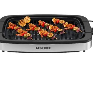 Chefman Smokeless Indoor Electric Grill, Adjustable Temperature Control