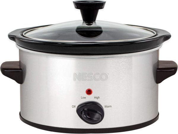 SC-150-47 Qt. Oval Analog Silver Slow Cooker, 1.5 Quart