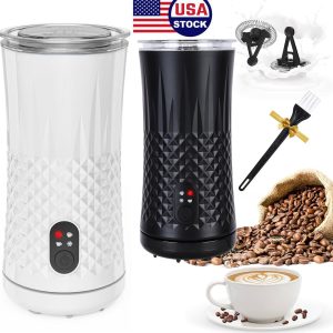 Automatic Milk Frother Electric Milk Steamer 4-in-1 Hot and Cold Foam Maker USA