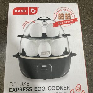 Dash Deluxe Express Egg Cooker For Easy Egg Cooking -Omelettes, Deviled, Poached