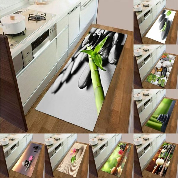 Zen Stone 3D Entrance Mat Living Room Carpet Bedroom Rug Non-Slip Kitchen Mat