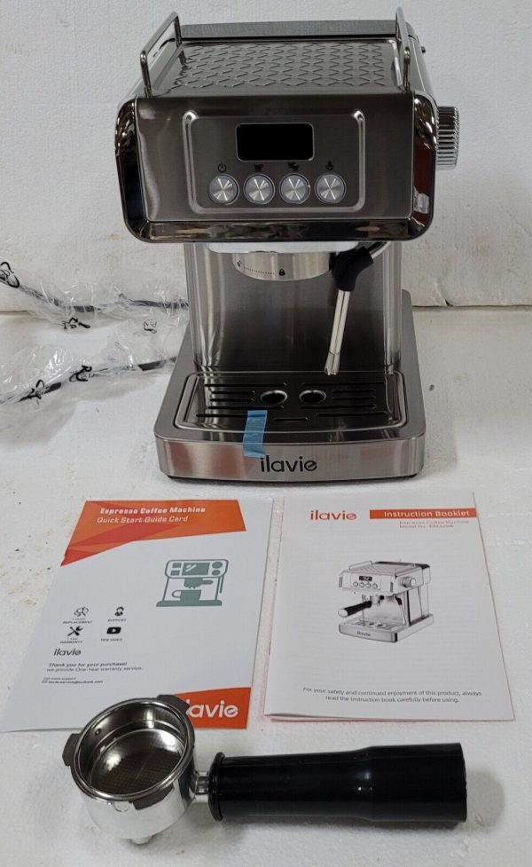 ILAVIE 20 Bar Espresso Machine, Stainless Steel Espresso Coffee Machine