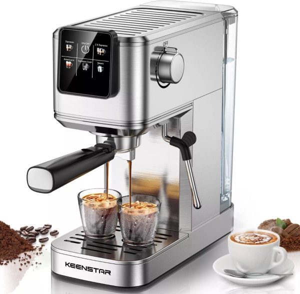 Espresso Machine 20Bar, Hot & Iced Coffee Machine with Rapid Cold Brew, Espre…