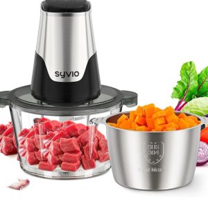 Syvio Food Processors with 2 Bowls