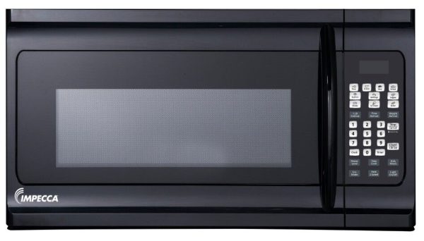 IMPECCA 1.6 Cu. Ft. Over The Range Microwave Oven, Exhaust Fan Oven Light, Black