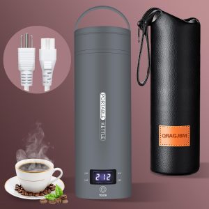 Travel Electric Kettle Portable Small Mini Tea Coffee Kettle Water Boiler, Wa…