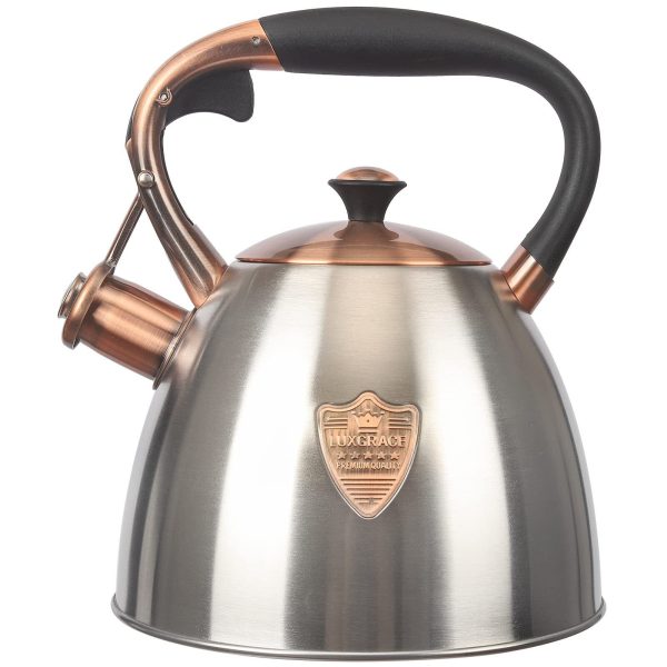 Tea Kettle -2.9 Quart Tea Kettles Stovetop Whistling Teapot Stainless Steel T…