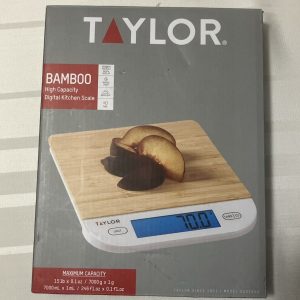 New in Box Taylor 15lb High Capacity Digital Food Kitchen Scale White