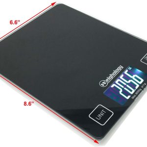 Glass Top Digital Kitchen Scale Diet Food Postal Mailing 8KG/17.6LBS x 1g