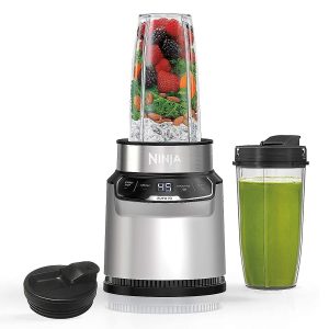 Ninja Nutri Pro Personal Blender with Auto-iQ Pogram – Cloud Silver