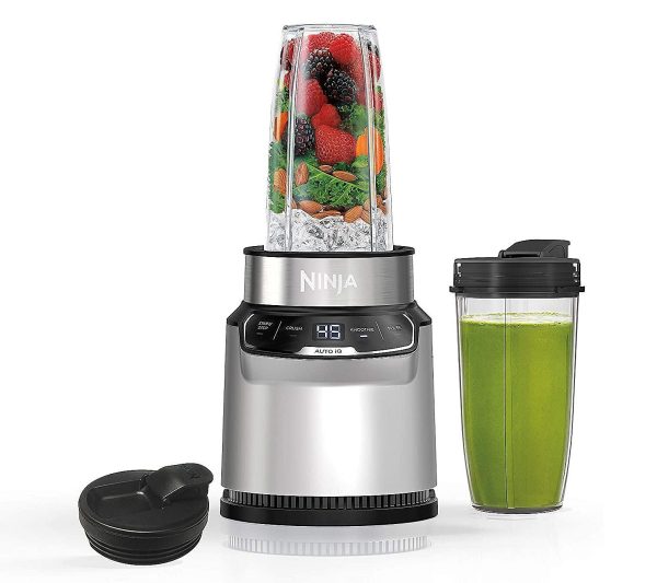 Ninja Nutri Pro Personal Blender with Auto-iQ Pogram – Cloud Silver