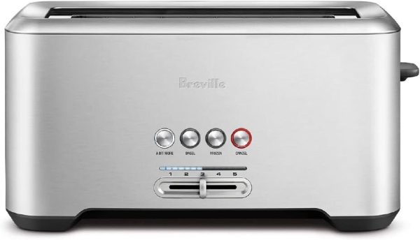 Breville Bit More Toaster 4 Slice BTA730XL Brushed Stainless Steel – 1800 Watts