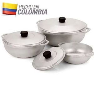 Colombian Caldero 3-Piece Aluminum Cookware Set Hard Anodized Aluminum nonstick