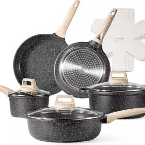 CAROTE 12Pcs Pots and Pans Set Non Stick, Cookware Sets Induction Cookware