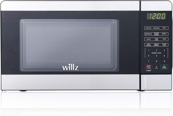 Horno microondas pequeño de encimera de 0,7 pies cúbicos con pantalla LED