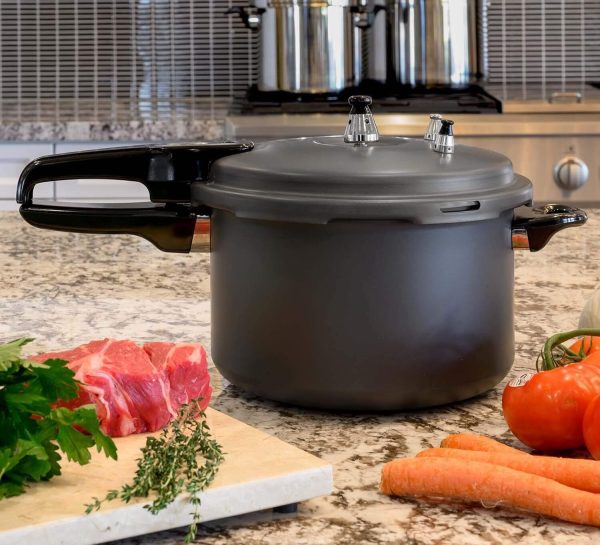 7.4Qt Pressure Canner w/Release Valve Titanium Canning Cooker Pot Stove