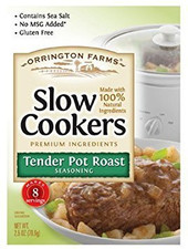 Orrington Farms Slow Cookers Tender Pot Roast Seasoning 4 Paks-2.5 Oz Each