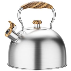 Tea Kettles Stovetop, 2.6 Quart Whistling Tea Kettle for Stove Top, Food Grad…