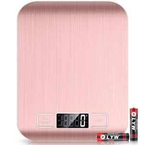 Mik-Nana Food Scale Pink, 10kg/22lb Digital Kitchen Weight Grams Pink