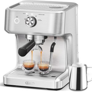 Ezbru 1000 Espresso Machine, Barista Coffee Machine with Adjustable Temperature