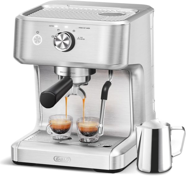 Ezbru 1000 Espresso Machine, Barista Coffee Machine with Adjustable Temperature