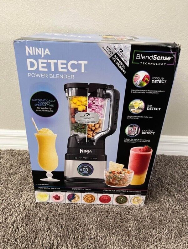 Ninja Detect Power Blender with Blend Sense Technology 72oz Pitcher 1700W New