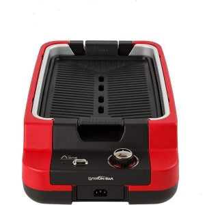 Smokeless Indoor Grilling: Enjoy Delicious Food, Skip the Smoke & Odor (Red)