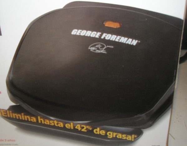 George Foreman Classic Plate 2 Serving Black Indoor Grill and Panini Press GR10B