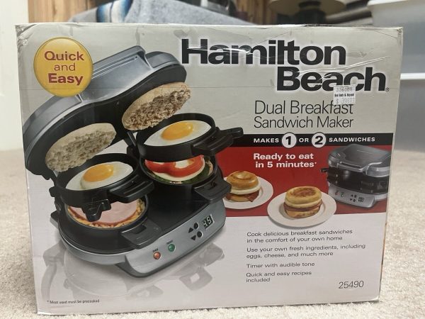 Hamilton Beach Dual Breakfast Sandwich Maker with Original Box 25490