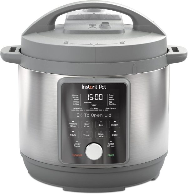 Instant Pot 6QT Duo Plus Multi-Use Pressure Cooker Whisper-Quiet Steam Release