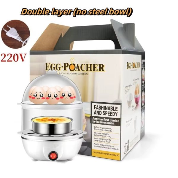 Single and Double Layer Multifunctional Egg Cooker Corn Syrup Ready-To-Eat Break