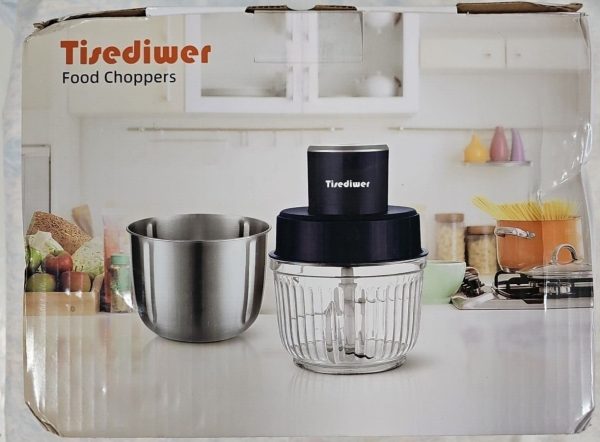 Food Processors with 2 Bowls, 400W Meat Grinder, Food Chopper Electric, 2 Speed