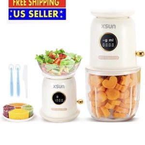 Baby Food Maker, Cordless Baby Food Processor Set for Baby Food, Fruit, Vegatab