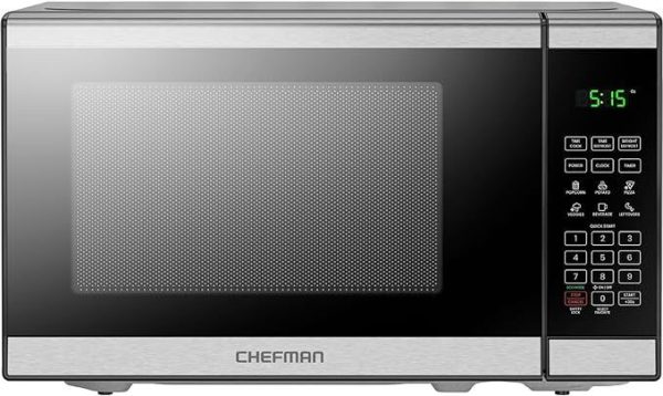 Countertop Microwave Oven 0.7 Cu. Ft. Digital Stainless Steel Microwave