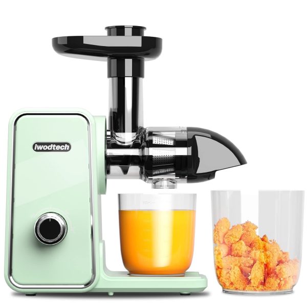 Juicer Machine, Cold Press Juicer with 2 Speed Modes, Slow Masticating Juicer…