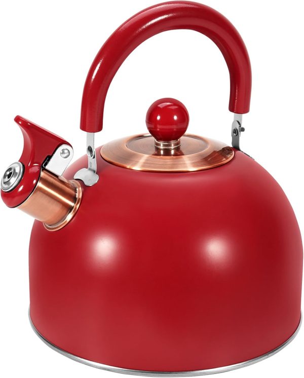 Tea Kettle for Stove Tops Whistling Christmas Gift  Quality-Stainless Steel