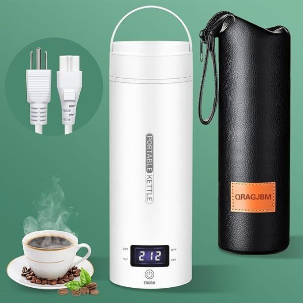 Travel Electric Kettle Portable Small Mini Tea Coffee Kettle Water Boiler,