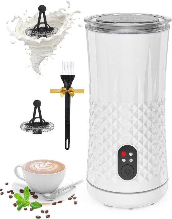 Electric Milk Frother Steamer Automatic Hot&Cold Foam Quick Maker Coffee Machine